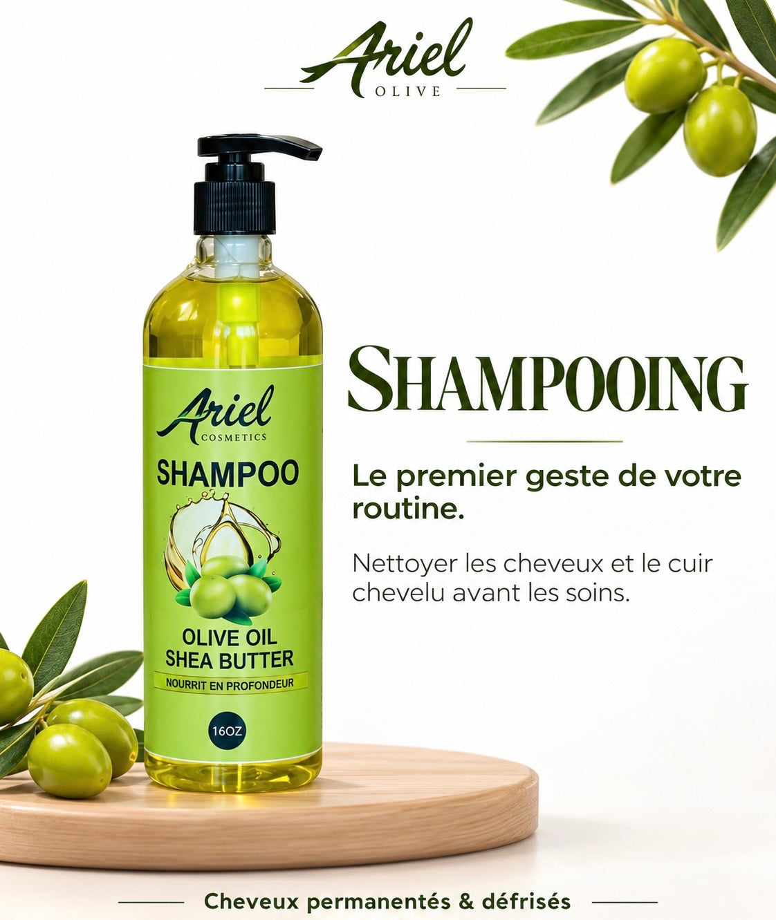 ARIEL OLIVE

SHAMPOO